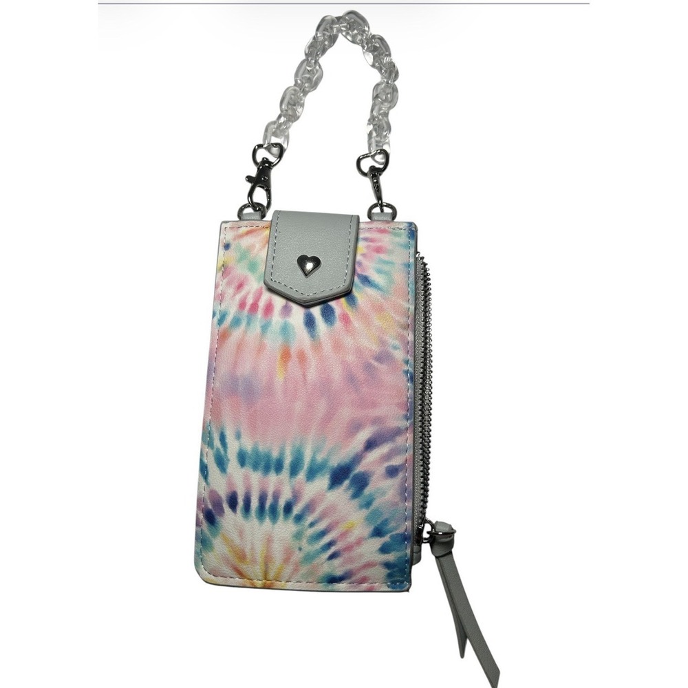 No Boundaries Women'sβ Pastel Tie Dye Crossbody Wallet Purse cell phone purse